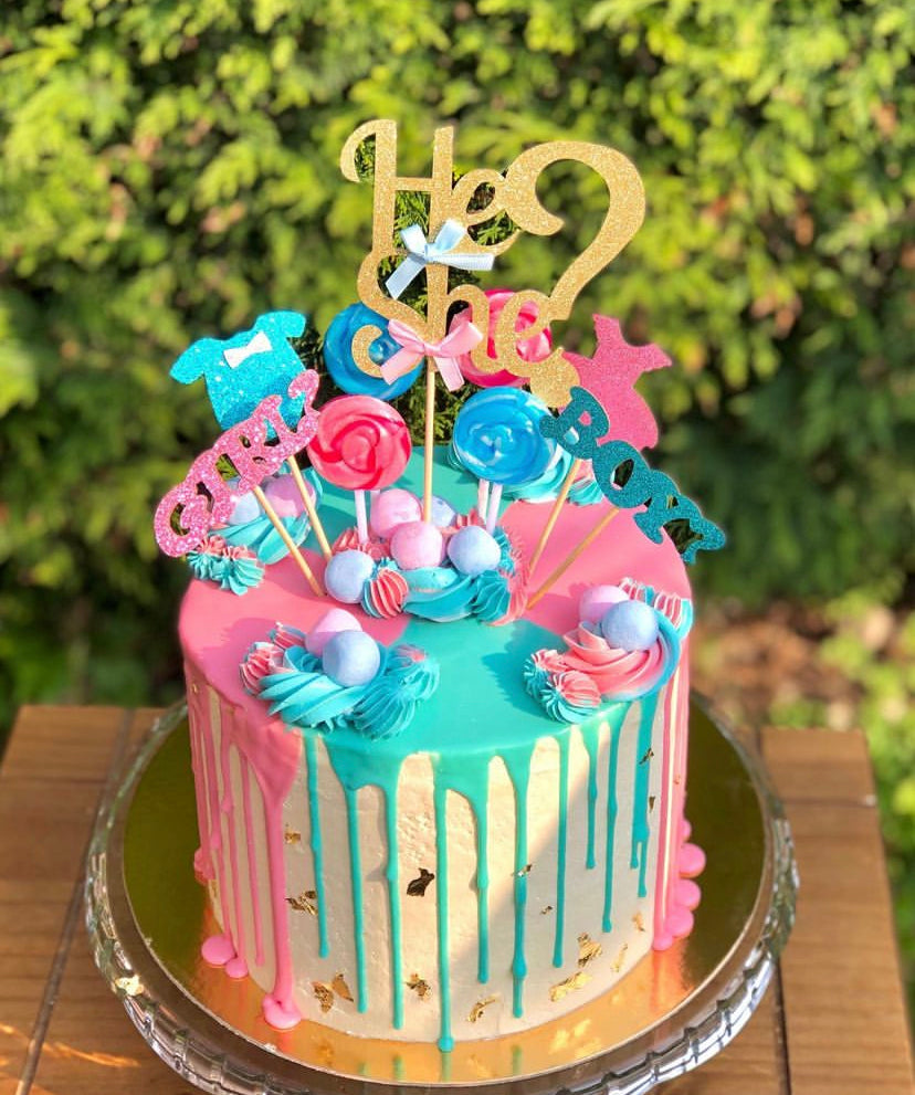 Gender Reveal Cake